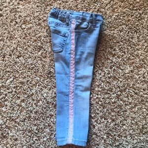2T Denim with pink accent
